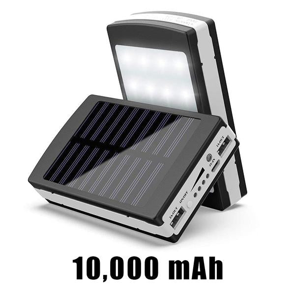 Solar Power Bank - 10000mAh (6 Months Warranty) Android/iOS Compatible