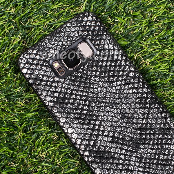 SAMSUNG S8 Python Back Case- Silver