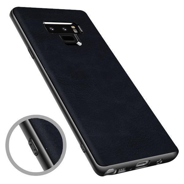 Buy 1 Get 1 FREE: Galaxy Note 9 Leather Rugged Case Plus Creative Shine Cover