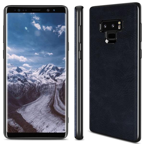 Buy 1 Get 1 FREE: Galaxy Note 9 Leather Rugged Case Plus Creative Shine Cover