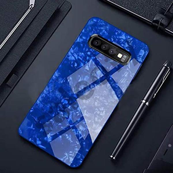 Luxury Marble Design Glass Black Marble Case For Galaxy S10 Plus