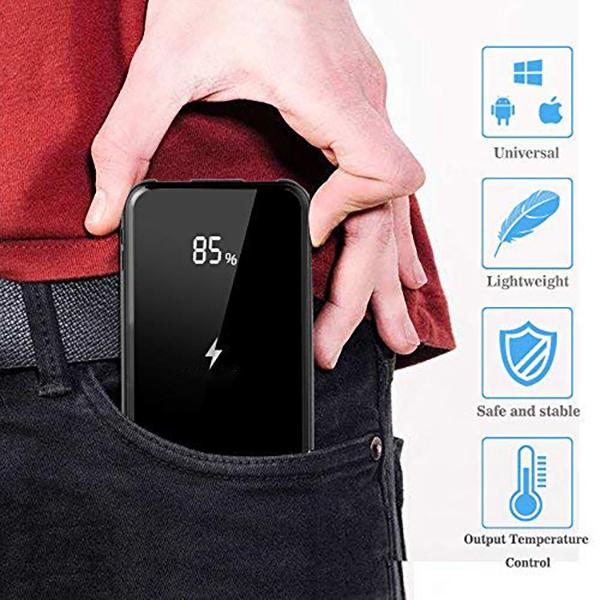 Wireless Charger + Power Bank (LED Digital Ready) - 10000mAh (QC/QI Ready) (6 Months Warranty)