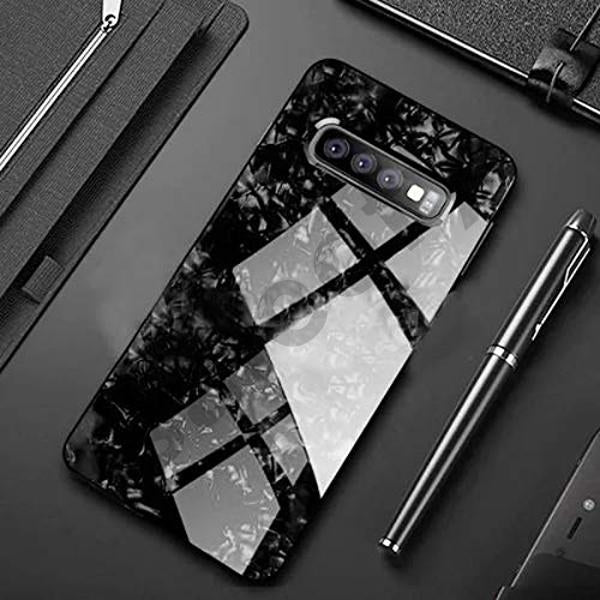 Luxury Marble Design Glass Black Marble Case For Galaxy S10 Plus