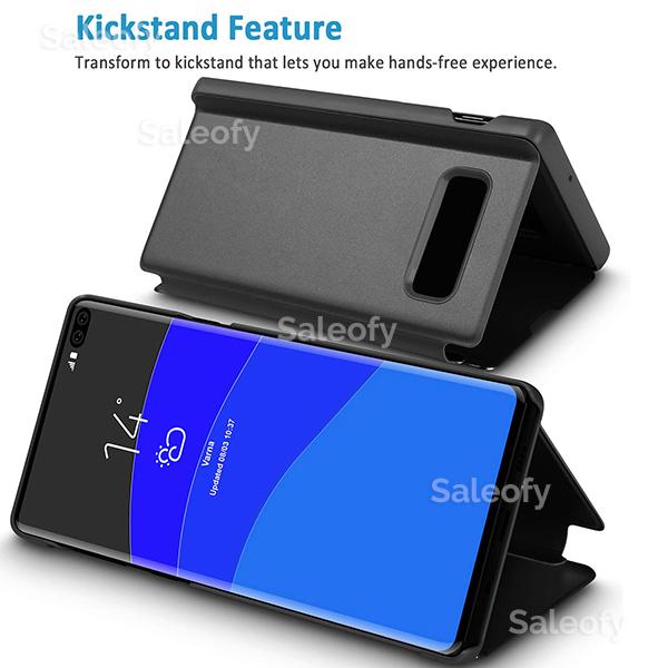 Galaxy S10 Mirror Shine Full Protection Flip Case (Premium)