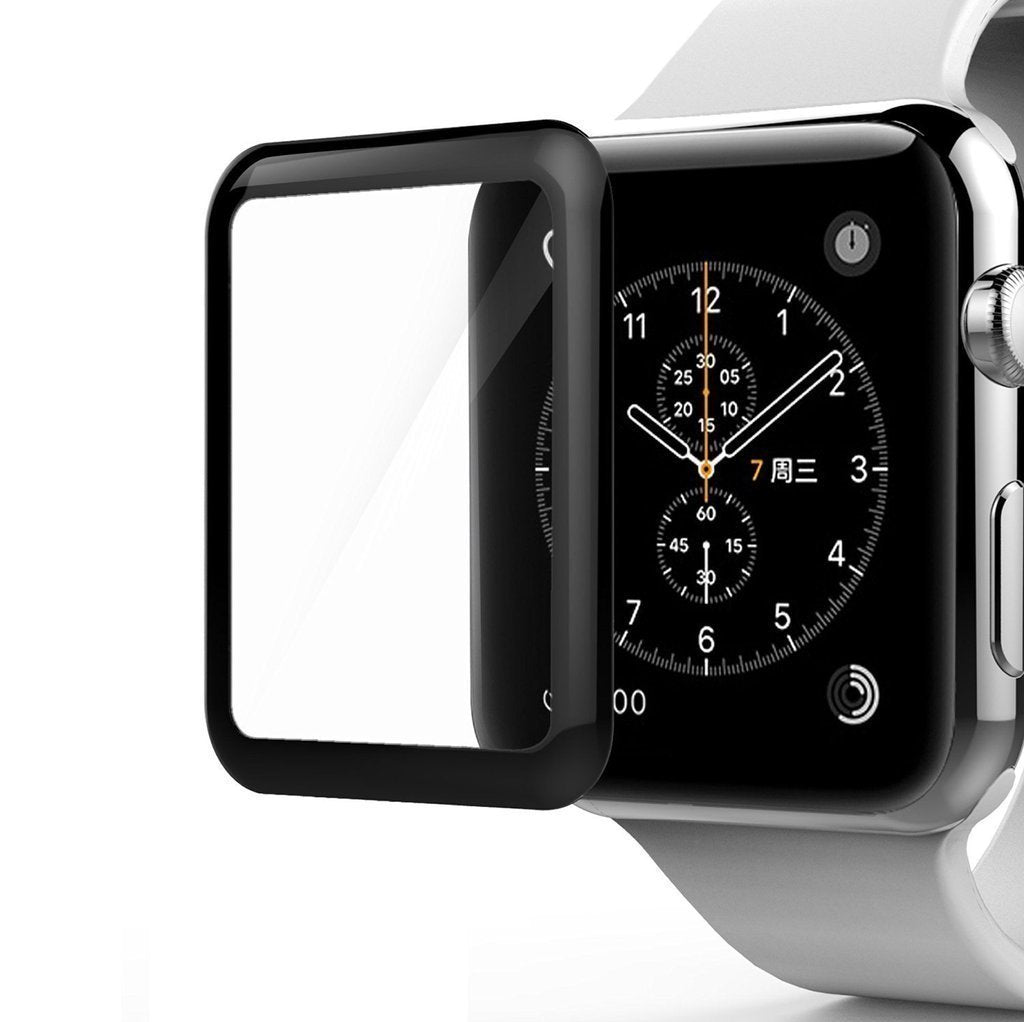 42mm 3D Curved Edge 9H Hardness, Anti-Scratch Resistant Full Screen Coverage Tempered Glass for Apple Watch 42mm Series 3/2/1/Cellular