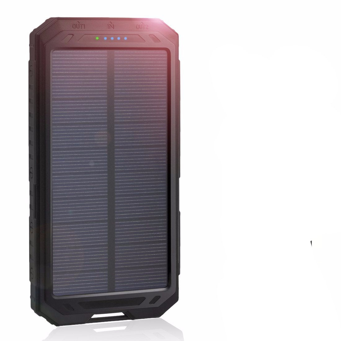 Rugged Solar Power Bank - 10000mAh (6 Months Warranty) Android/iOS Compatible