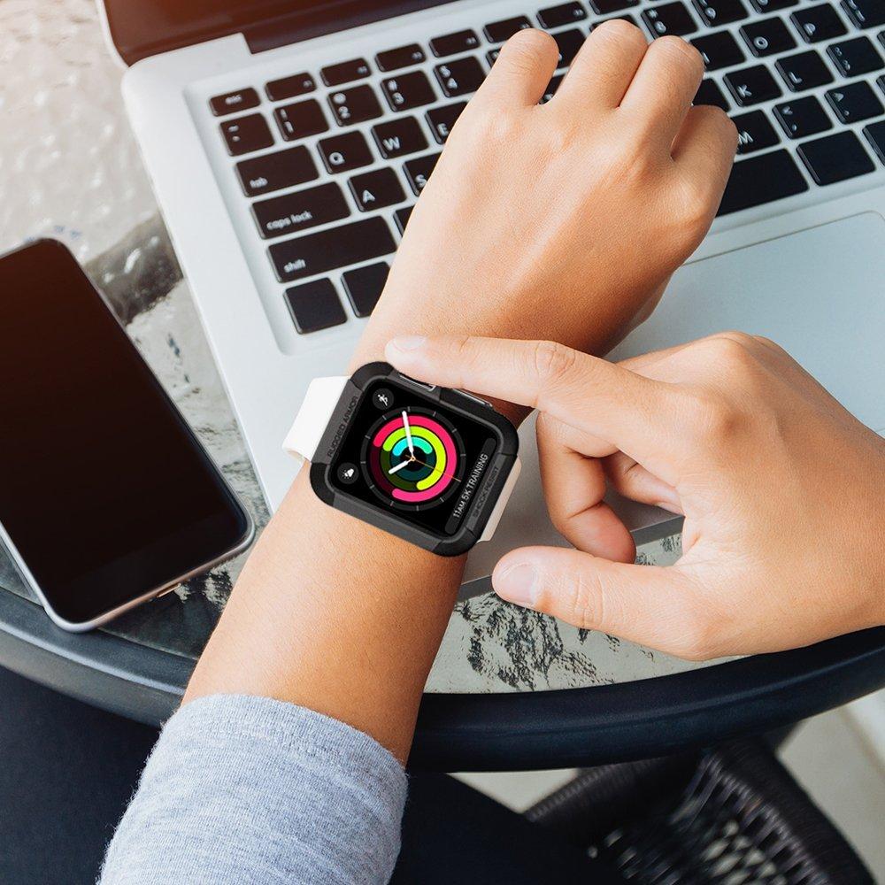 Rugged Armor Apple Watch Case for (42/44)mm Apple Watch Series 4/3/2/1 & Cellular