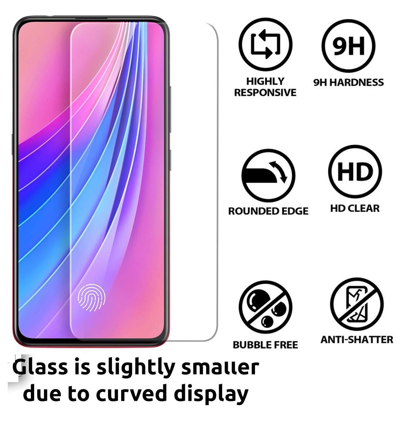 Buy 1 Get 1 FREE: Luxury Marble Pattern Tempered Glass Case for Vivo V15 Pro