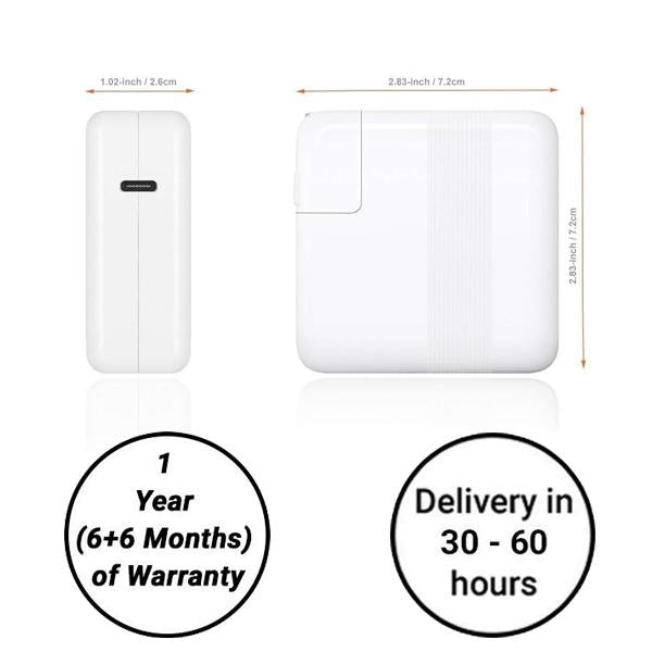 87w Magsafe Apple Macbook Charger - (A1706,A1707,A1708,A1718) Delivery in 30 - 60 Hours