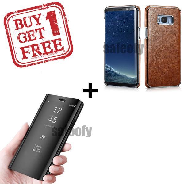 Buy 1 Get 1 FREE: Galaxy S8 Electroplating + Mirror Shine Cover