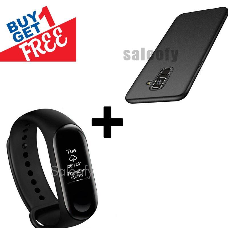 Buy 1 Get 1 FREE: Smart Band (With Heart Rate Monitor) Plus Creative Case For Galaxy A8 Plus