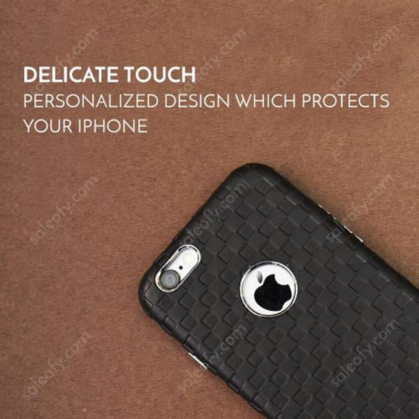 iPhone 6s+/6+ Plus Dual Black Color PU Leather Cover with Metallic Logo Display Case for Apple [5.5"]