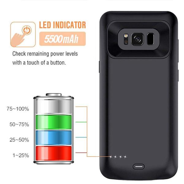 Galaxy S8 Battery Case Charger Case- 5500mAh