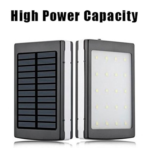 Solar Power Bank - 10000mAh (6 Months Warranty) Android/iOS Compatible