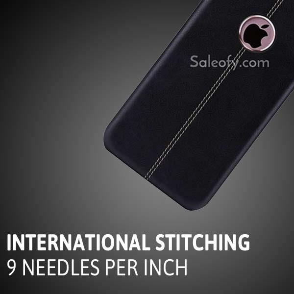 iPhone 6s+/6+ Plus Black Cover with Metallic Logo Display Case for Apple [5.5"]