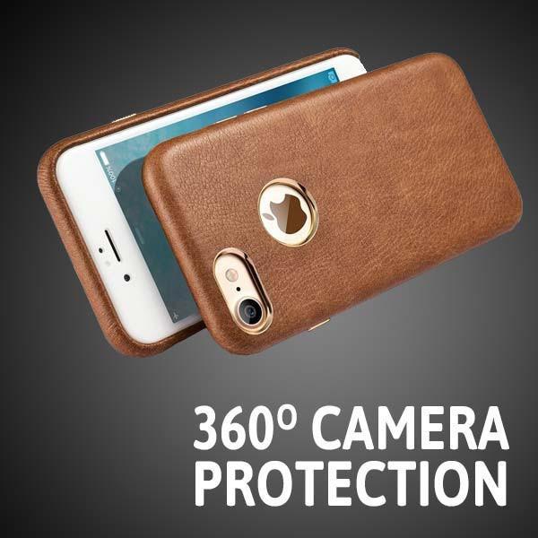 iPhone 6s Plus/6 Plus Cover with Metallic Logo Display Case for Apple [5.5"] - Brown