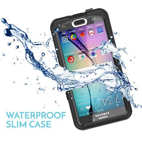 Note 5 Waterproof Slim Cover - Black Case Water/Shock/Dirt/Snow Proof