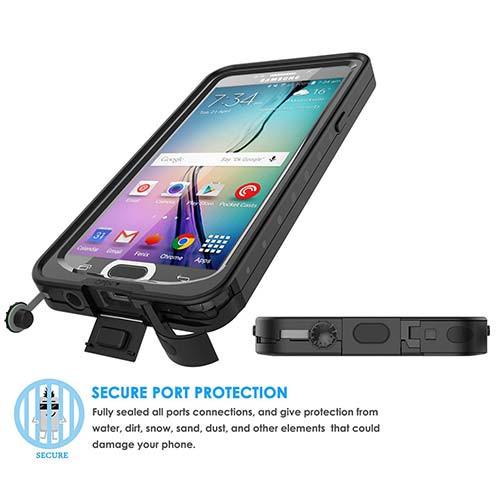 Note 5 Waterproof Slim Cover - Black Case Water/Shock/Dirt/Snow Proof