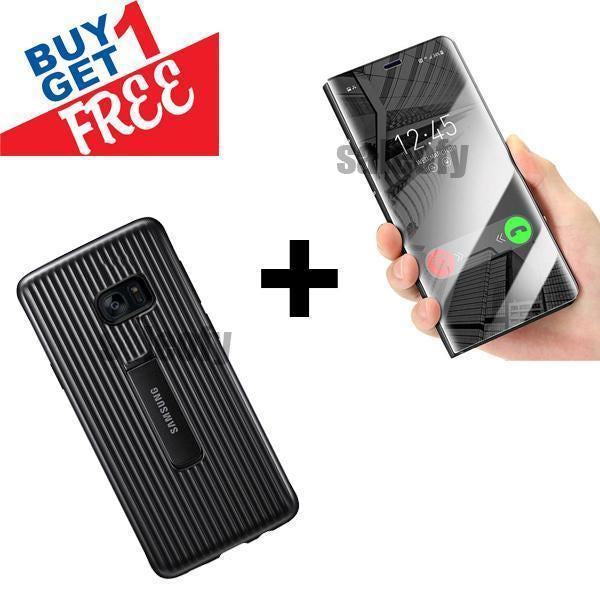 Armor Standing Cover For Samsung Galaxy S7Edge-Black