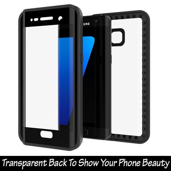 S7 EDGE SHOCKPROOF/ WATERPROOF/ SNOWPROOF ARMOR COVER CASE - BLACK