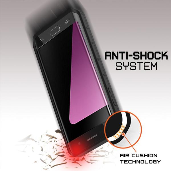 S7 EDGE SHOCKPROOF/ WATERPROOF/ SNOWPROOF ARMOR COVER CASE - BLACK