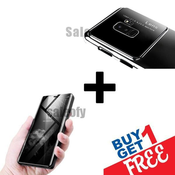 Buy 1 Get 1 FREE: Galaxy S9Plus Lens Case Plus Mirror Shine Cover