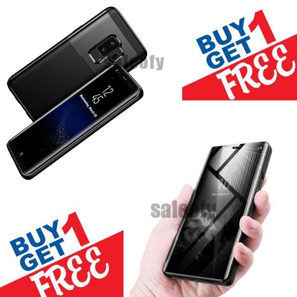 Buy 1 Get 1 FREE: Galaxy S9 Plus Rugged Plus Mirror Shine Cover