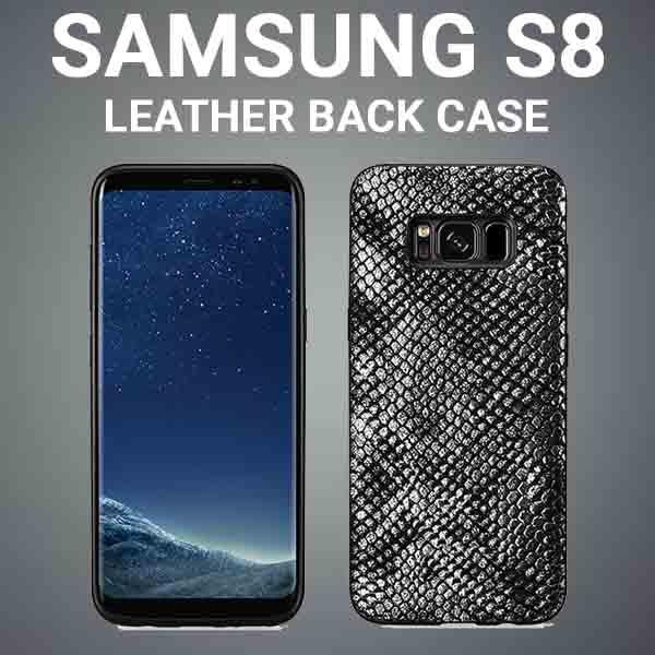 SAMSUNG S8 Python Back Case- Silver