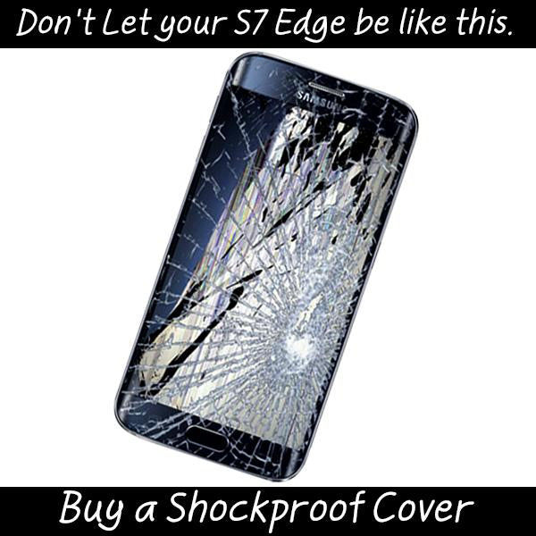 S7 EDGE SHOCKPROOF/ WATERPROOF/ SNOWPROOF ARMOR COVER CASE - BLACK