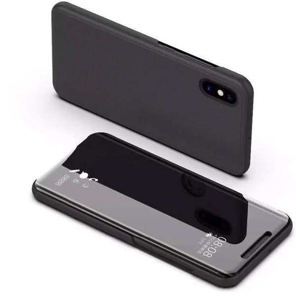 Vivo V11 Pro Mirror Shine Flip Case (Premium) - Black/ Blue