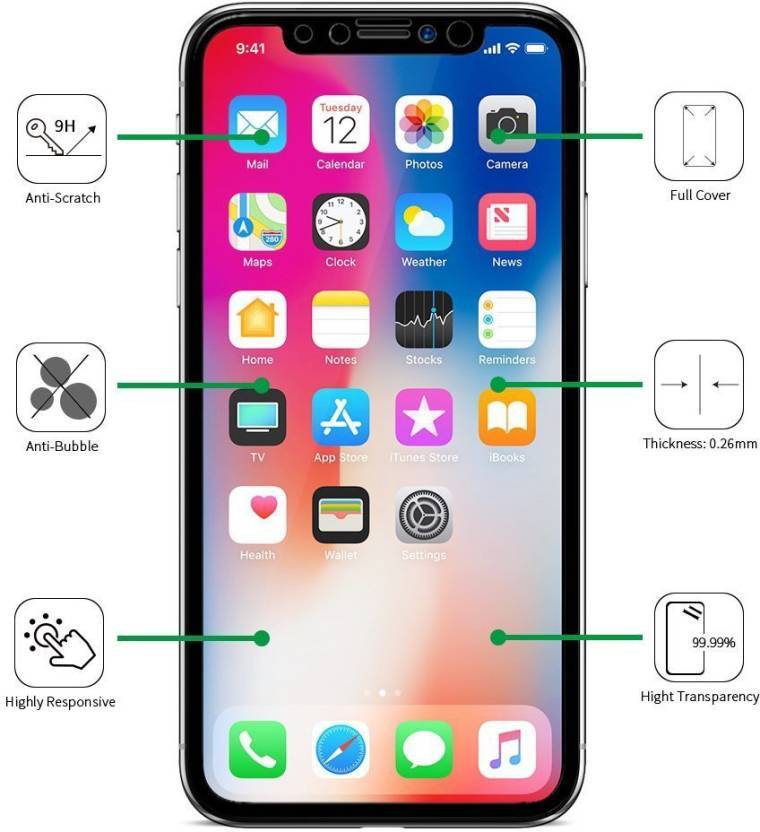 Black Cover Case Cover for Apple iPhone X/XS