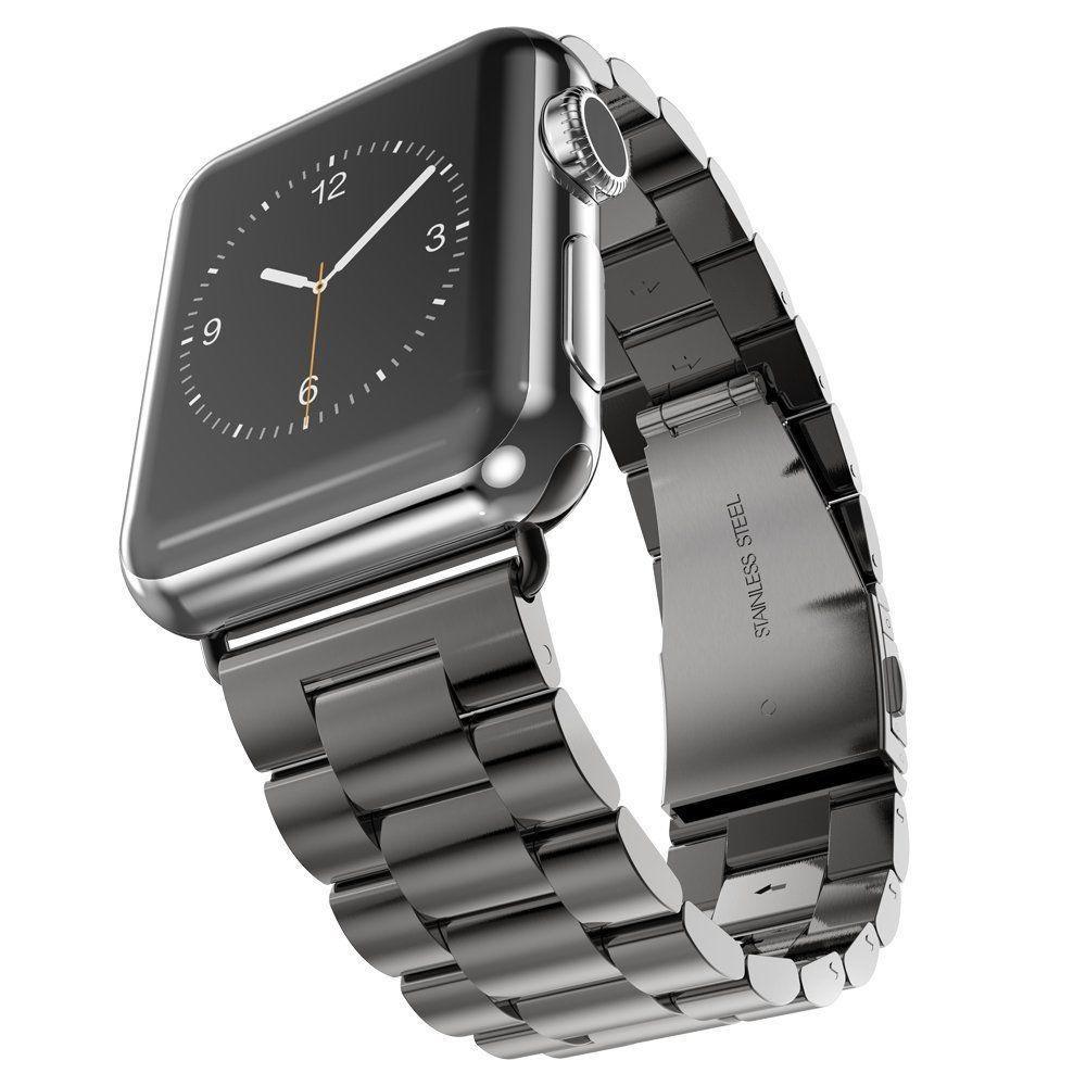Classic Stainless Steel Watchband For Apple iWatch 4/ 3/ 2/ 1 Cellular