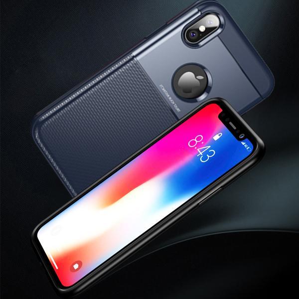 iPhone XS Max Minimalist Slim Protective- Black/ Blue