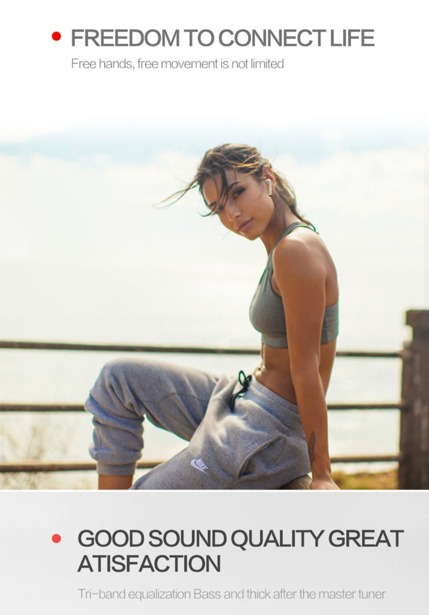 Bluetooth Earpods with Mic & Battery Case - iOS & Android Compatible