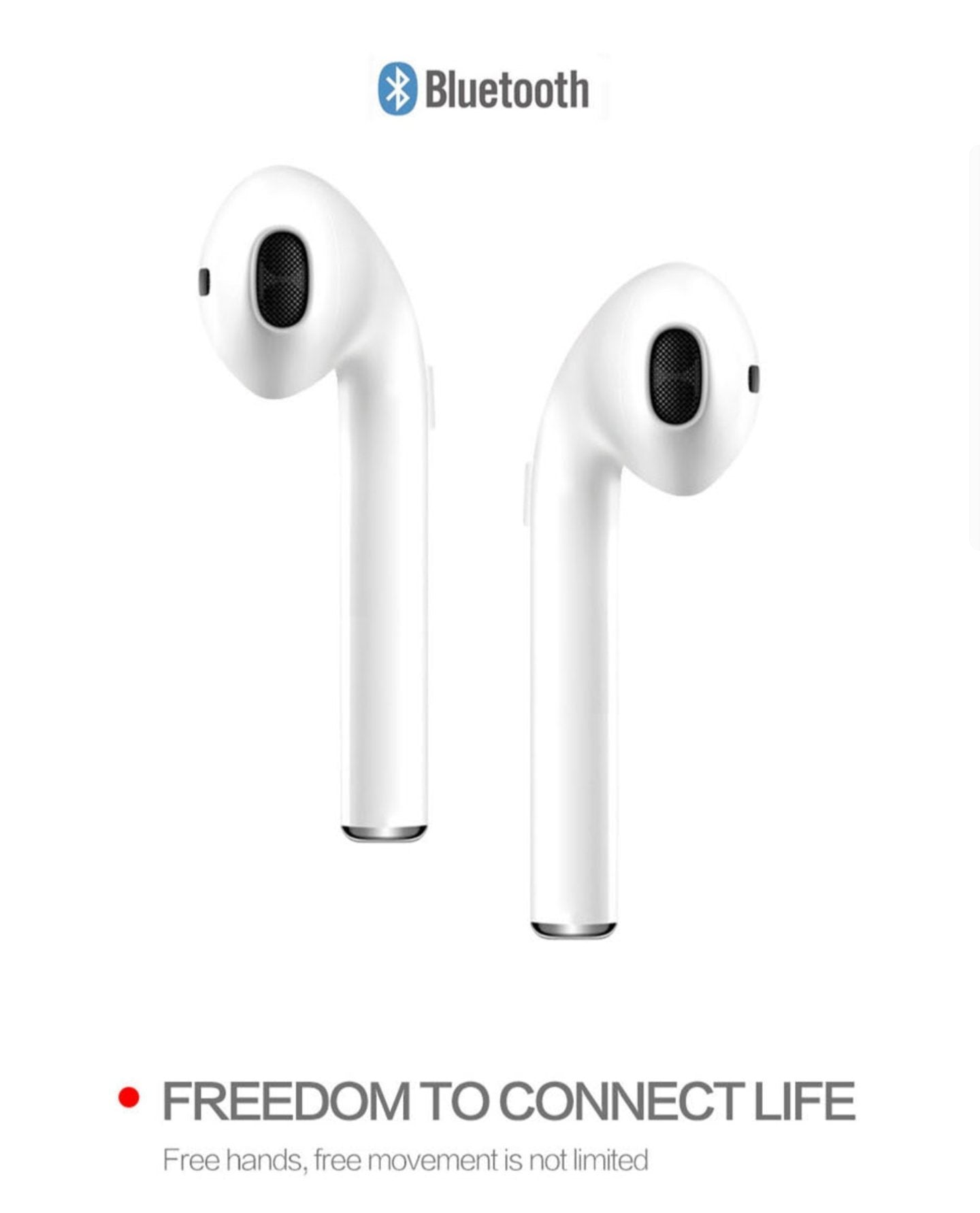 Bluetooth Earpods with Mic & Battery Case - iOS & Android Compatible