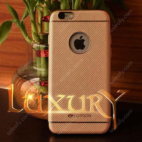 iPhone 6S+/6+ Plus Gold Luxury Design Protective Case with Metallic Logo Display for Apple [5.5"]