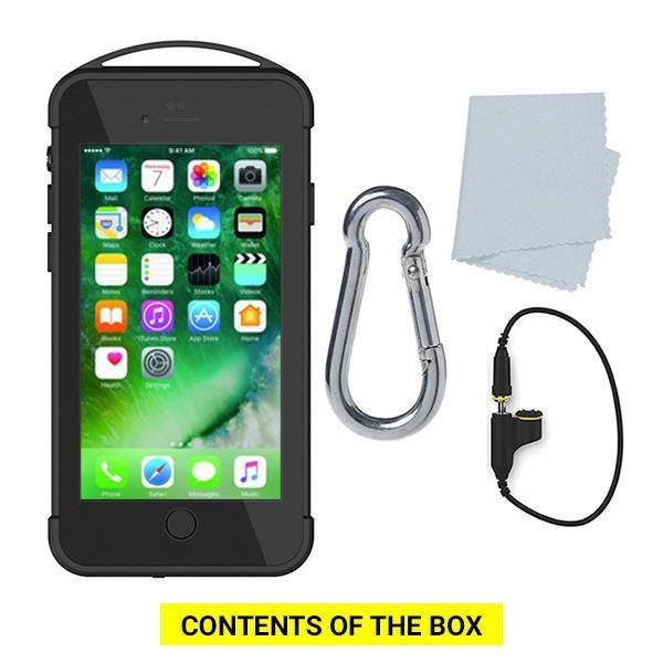 iPhone 6+ /6S+ Plus Waterproof/ Shockproof/ Snowproof Armor Case Cover - Black for 6/6S+ Plus