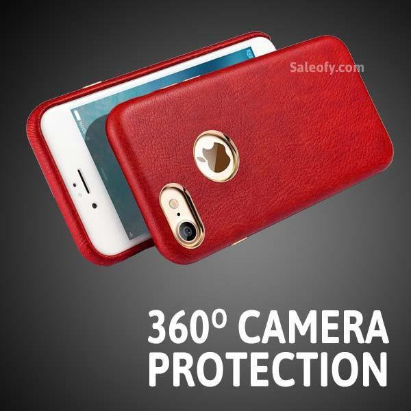 iPhone 6s/6  Cover with Metallic Logo Display Case for Apple [4.7"] - Red