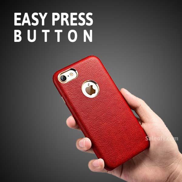 iPhone 6s/6  Cover with Metallic Logo Display Case for Apple [4.7"] - Red