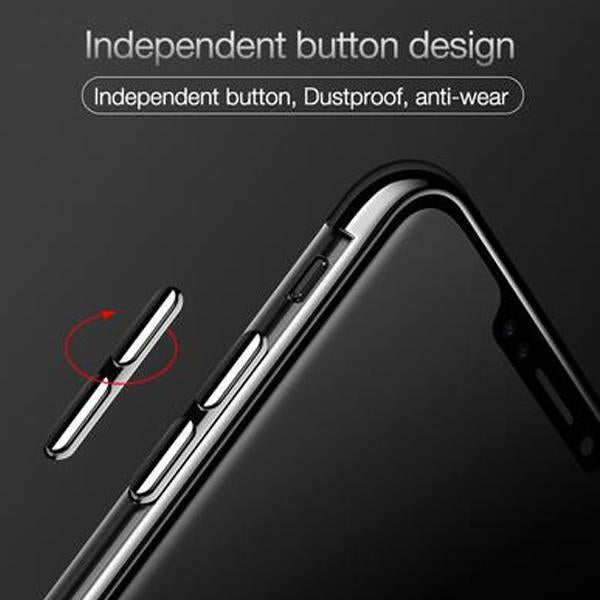 iPhone XS/X Luxury Fashion Transparent TPU Soft Plated Mobile Cover Case