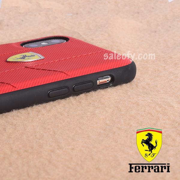 Original Ferrari Case Cover for iPhone XS/X - Red (Retail Packaging with Verification Code)