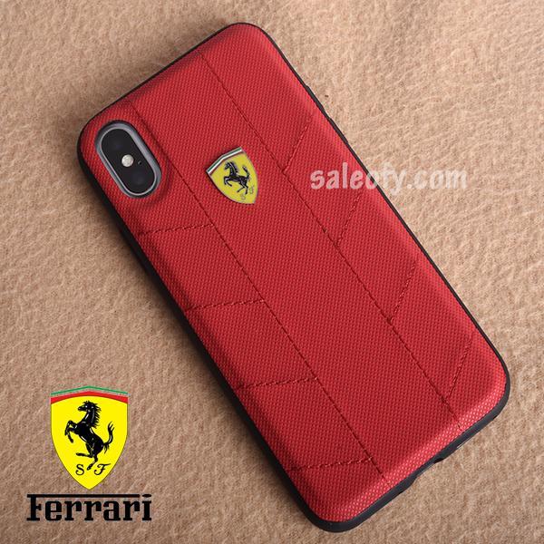 Original Ferrari Case Cover for iPhone XS/X - Red (Retail Packaging with Verification Code)