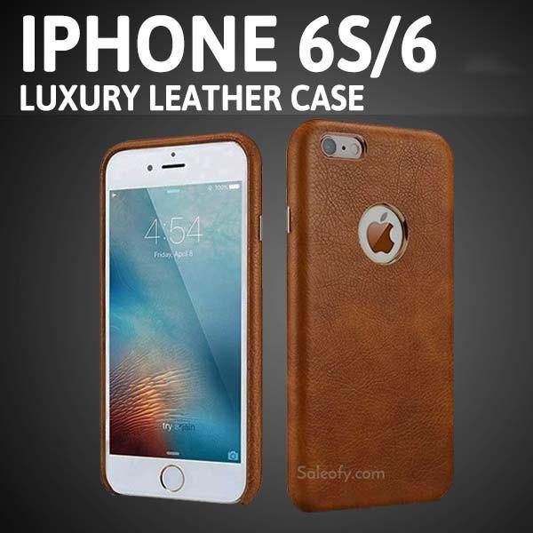 iPhone 6s/6 Brown Cover with Metallic Logo Display Case for Apple [4.7"]