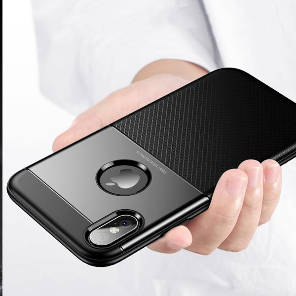 iPhone XS Max Minimalist Slim Protective- Black/ Blue