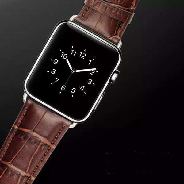 Business Genuine Crocodile Wrist/Watch Band (42mm/44mm) For Apple Watch 1,2,3, 4 & Cellular