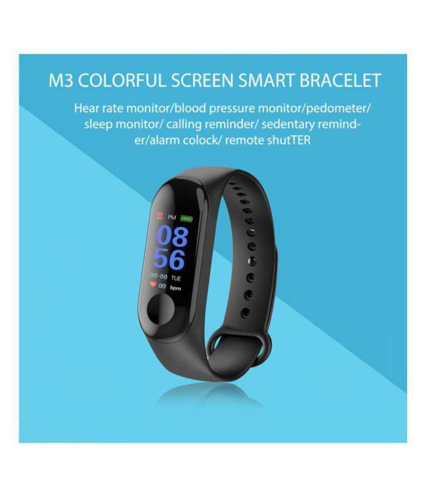 Smart Band M3 - (With Heart Rate/ BP/ Walk Count Monitor) - Call/ Message Feature (6 Months Warranty)