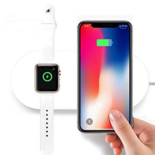 Qi Wireless AirPower Charging Pad for iPhone (XSMax, XS ,XR, X ,8 ,8Plus) +Apple Watch
