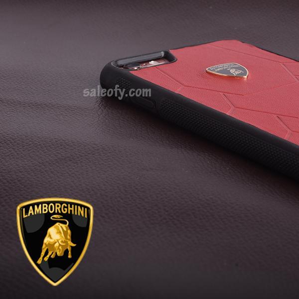 iPhone 7 Original Red Black Automobili Lamborghini Cover for Apple [4.7"]
