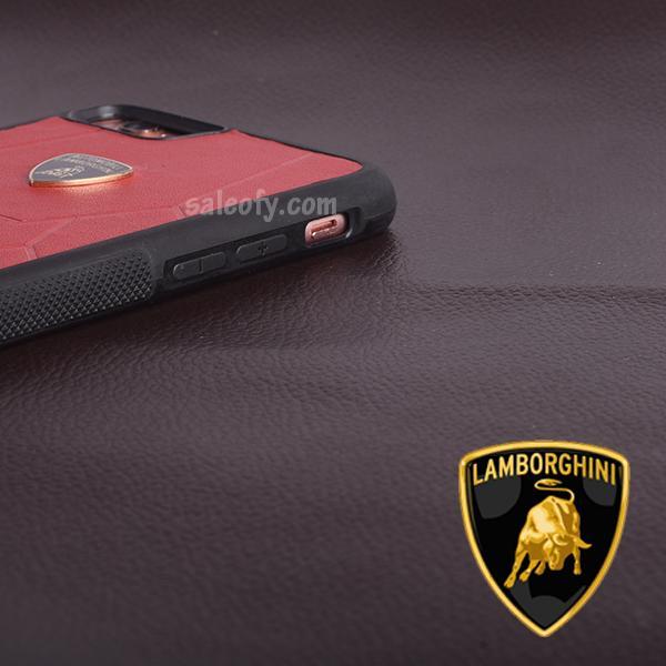 iPhone 7 Original Red Black Automobili Lamborghini Cover for Apple [4.7"]