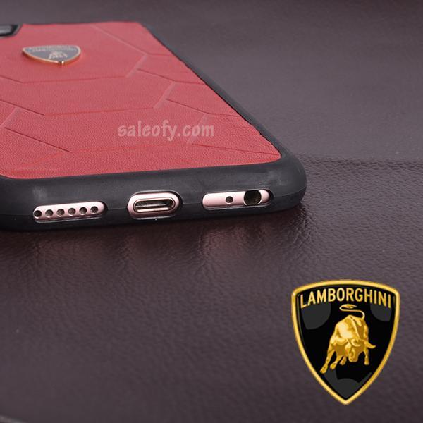 iPhone 7 Original Red Black Automobili Lamborghini Cover for Apple [4.7"]
